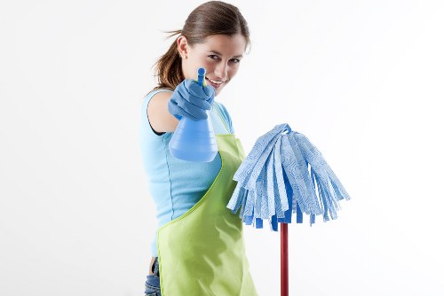 Professional domestic cleaning in a Surrey family home