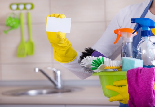 Cleaners Surrey team promoting sustainable recycling practices