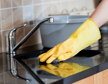 Professional upholstery cleaning for a sofa in a Surrey home