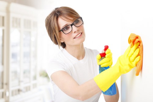 Curtain cleaning appointment for a Surrey property with fitted drapes
