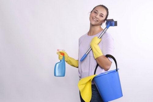 Local Surrey cleaners working in a residential flat