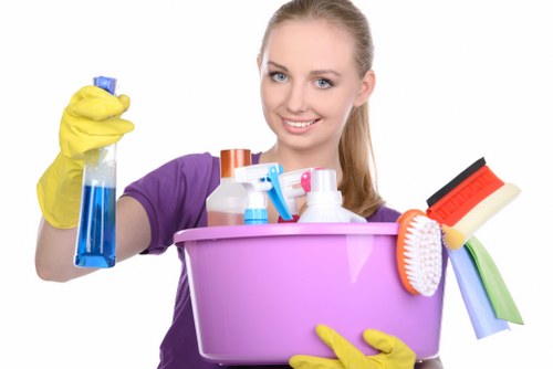 Scheduled cleaning visit for a Surrey property with practical access considerations