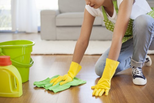 Deep cleaning upholstery in a Surrey living room