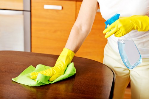 Regular commercial cleaning for a Surrey workplace kitchen and washroom area